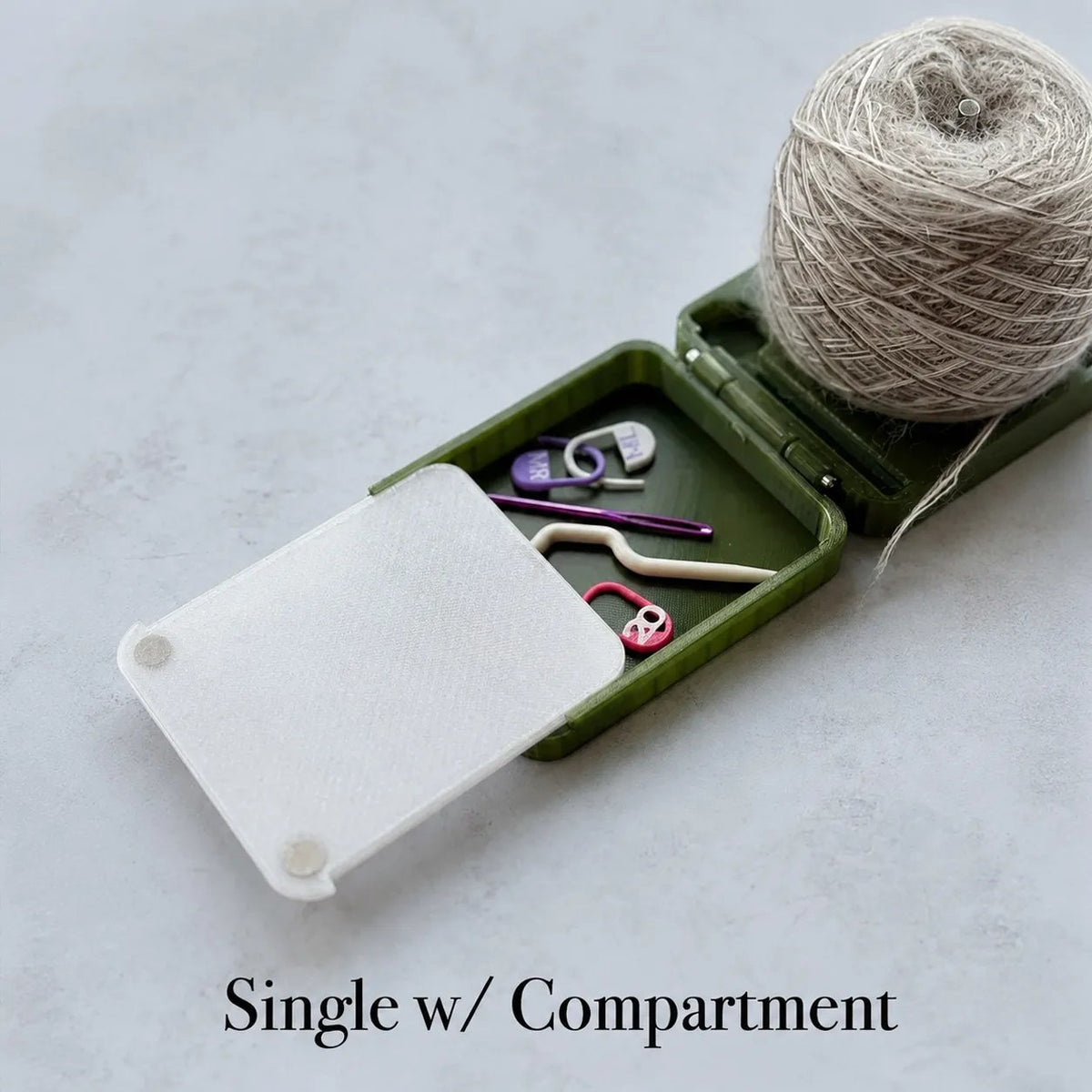 Foldable Yarn Holder Portable Travel Case for Crochet & Knitting