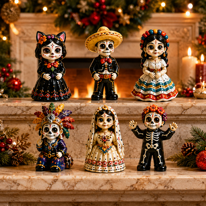 High-quality miniature model✨2026 Day of the Dead Advent Calendar – 24 Days of Mystery Collectible Figurines, Sugar Skull Characters & Festive Holiday Surprises