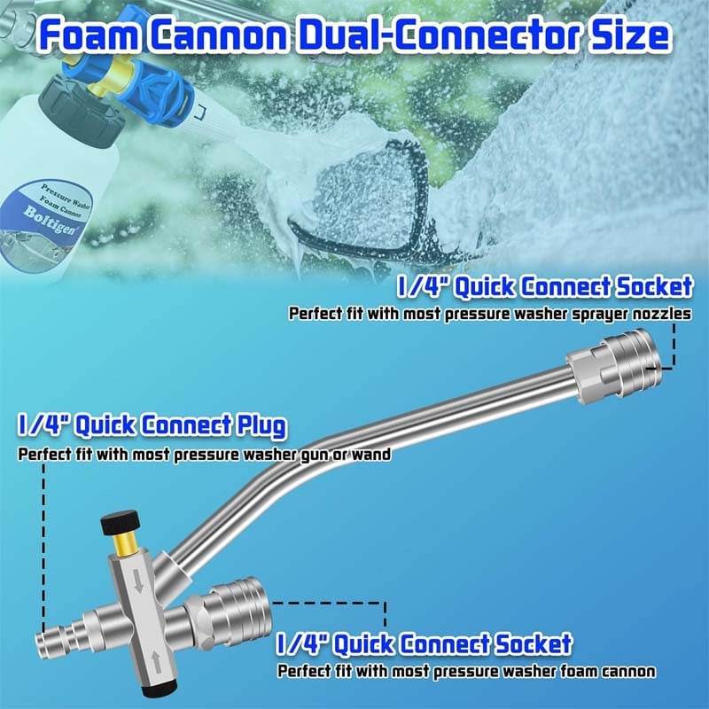 🔥 Foam Cannon Dual Connector Accessory