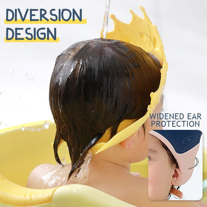 📢 LIMITED TIME 48% OFF! ⏰ Kids' Ear Protective Cap – Waterproof Shower Hat, Adjustable & Cartoon Crown Design ✨