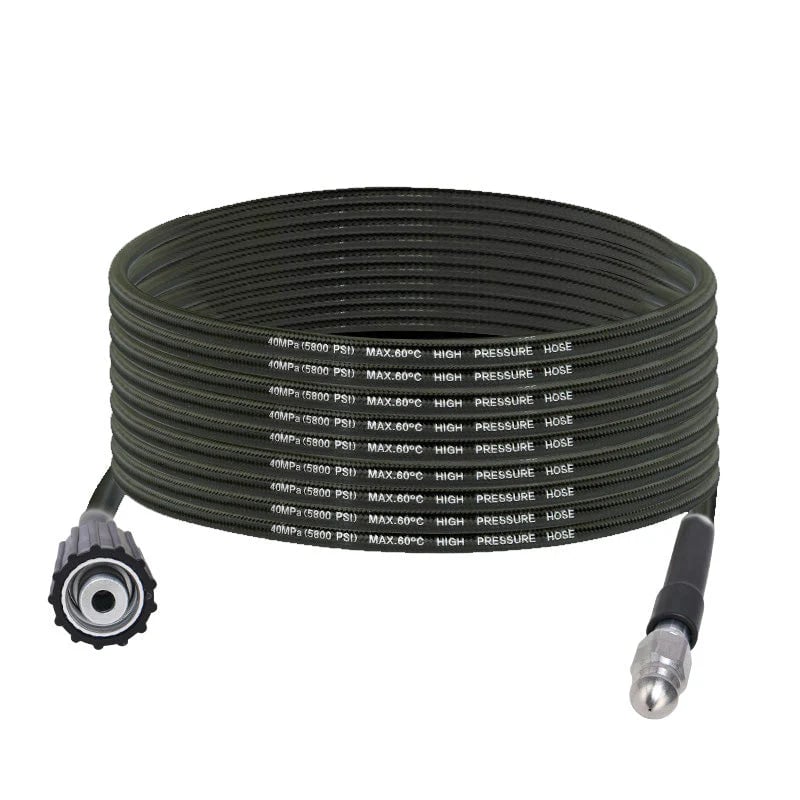 💧 Triple-layer burst-proof hose – PVC & stainless steel. Universal connector, easy install. Perfect for heavy-duty cleaning! 🚿🔧