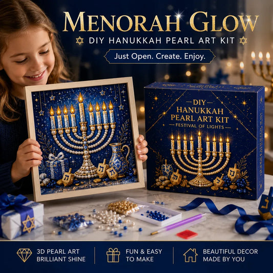 🔥LAST DAY 49% OFF - 🕎✨DIY Hanukkah Pearl Art Kit
