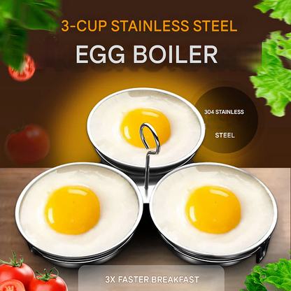 🎁🔥 HOT SALE – 48% OFF! 🥚 304 Stainless Steel Egg Cooker – Food-Grade, Sturdy & Easy-Release Design ✨🍳