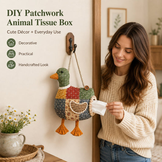 DIY Patchwork Animal Tissue Box