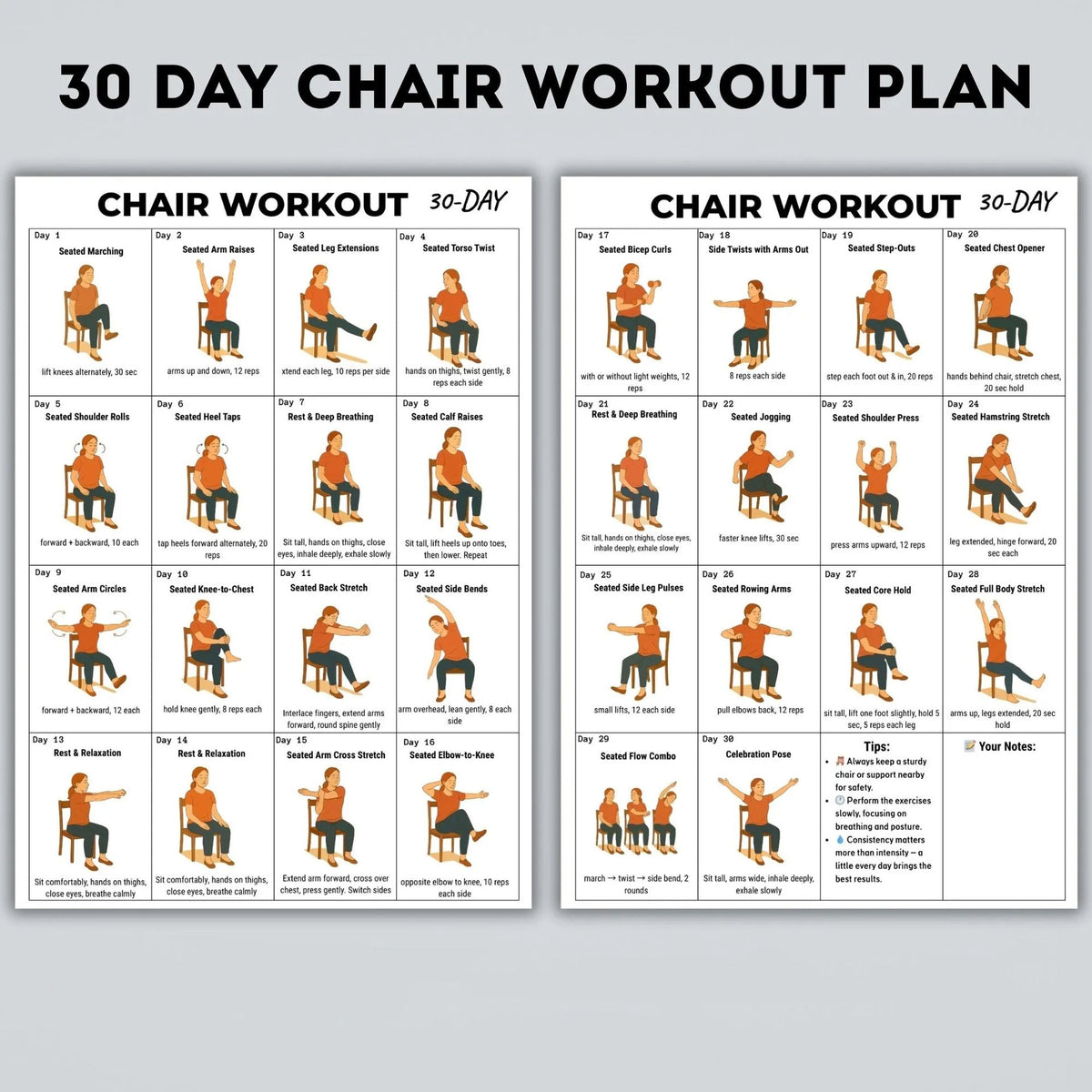 🏆Flash Sale⚡50K+ SOLD! Almost Gone-💥⏰Tai Chi Workout Poster for Seniors
