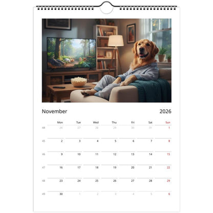 Golden Retriever dog Calendar 2026 - Daily Activities