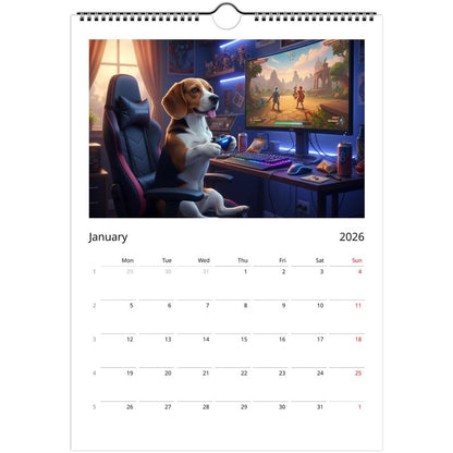 Beagle dog Calendar 2026 - Daily Activities