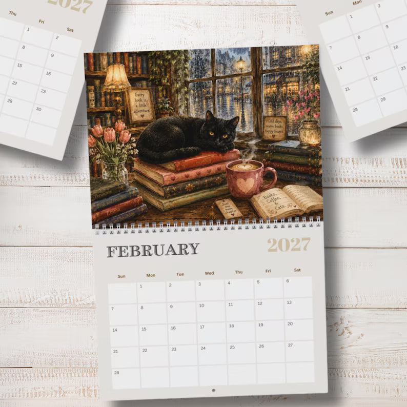 Bookstore Whiskers 2027 Calendar