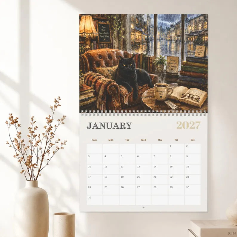 Bookstore Whiskers 2027 Calendar