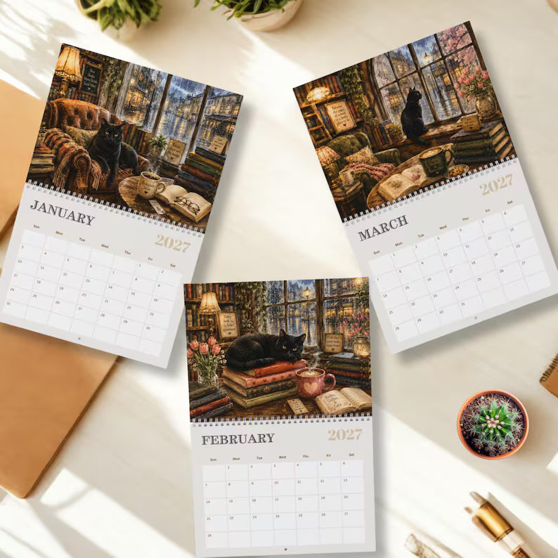 Bookstore Whiskers 2027 Calendar