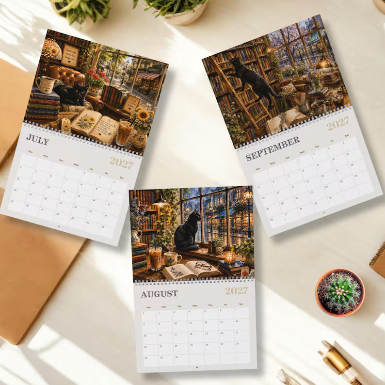 Bookstore Whiskers 2027 Calendar