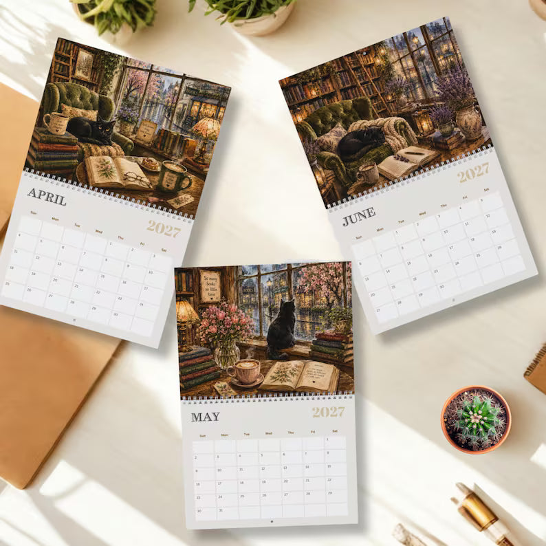 Bookstore Whiskers 2027 Calendar