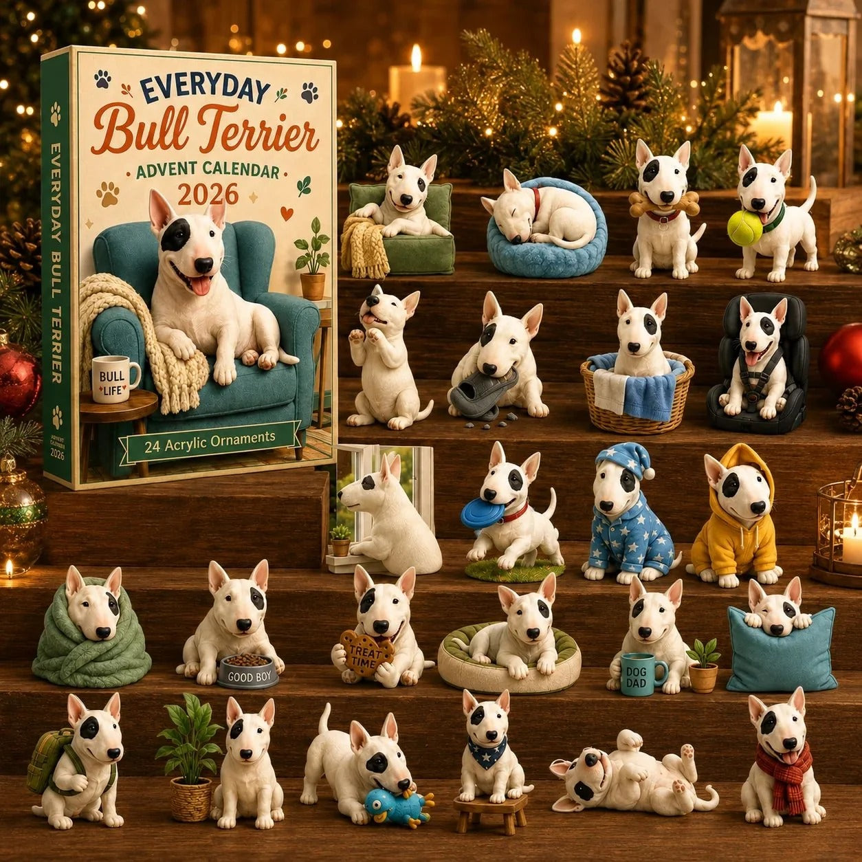 Everyday Bull Terrier Advent Calendar 2026 - 24-Day Festive Countdown