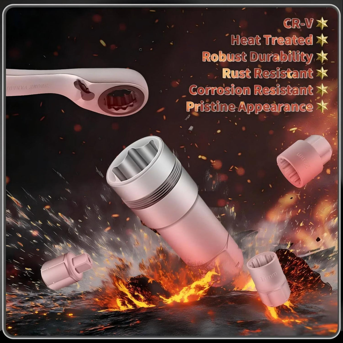 17PCS Pass Through Socket Set