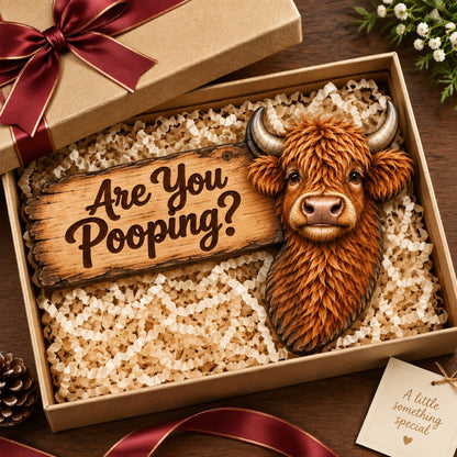 🐮Last Day 48% OFF - Funny Highland Cow Door Topper