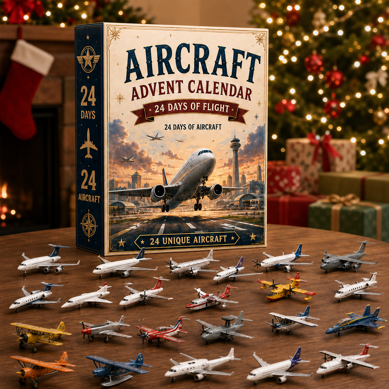 ⏳ Last Day 48% OFF – ✈️ Aircraft Advent Calendar 2026 | 24 Days of Flight with 24 Unique Miniature Airplanes, Jets & Aviation Collectibles 🎄🎁