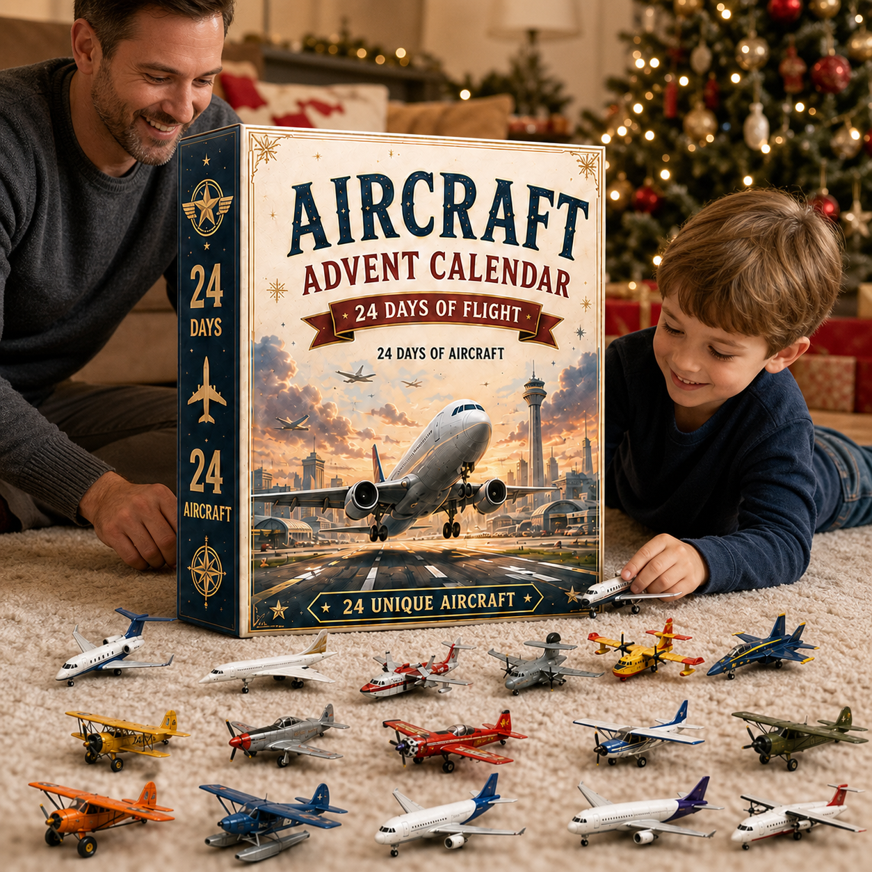 ⏳ Last Day 48% OFF – ✈️ Aircraft Advent Calendar 2026 | 24 Days of Flight with 24 Unique Miniature Airplanes, Jets & Aviation Collectibles 🎄🎁