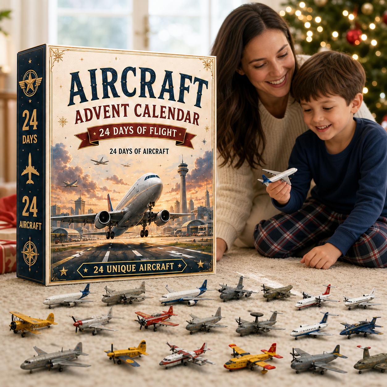 ⏳ Last Day 48% OFF – ✈️ Aircraft Advent Calendar 2026 | 24 Days of Flight with 24 Unique Miniature Airplanes, Jets & Aviation Collectibles 🎄🎁