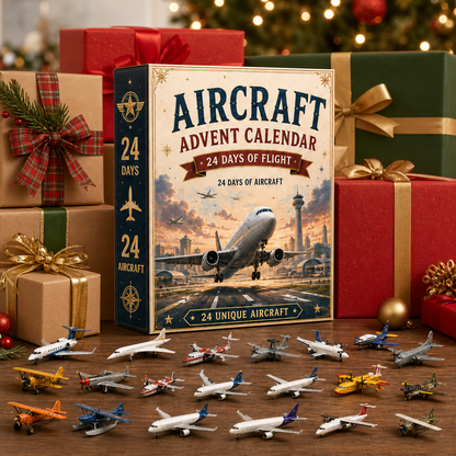 ⏳ Last Day 48% OFF – ✈️ Aircraft Advent Calendar 2026 | 24 Days of Flight with 24 Unique Miniature Airplanes, Jets & Aviation Collectibles 🎄🎁