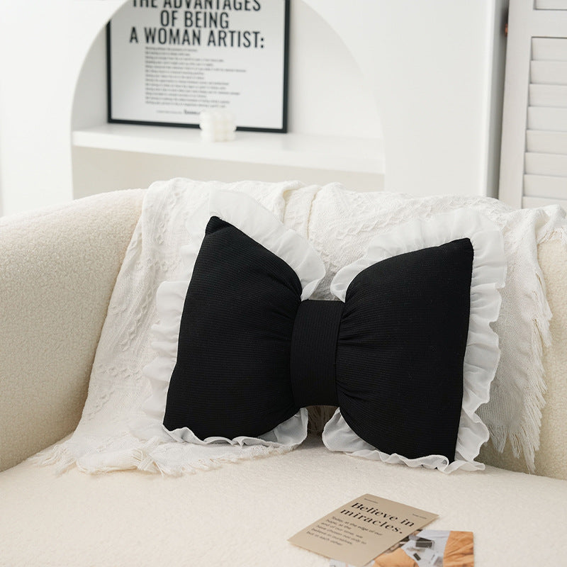🐆🎀Leopard Print Bowknot Throw Pillow