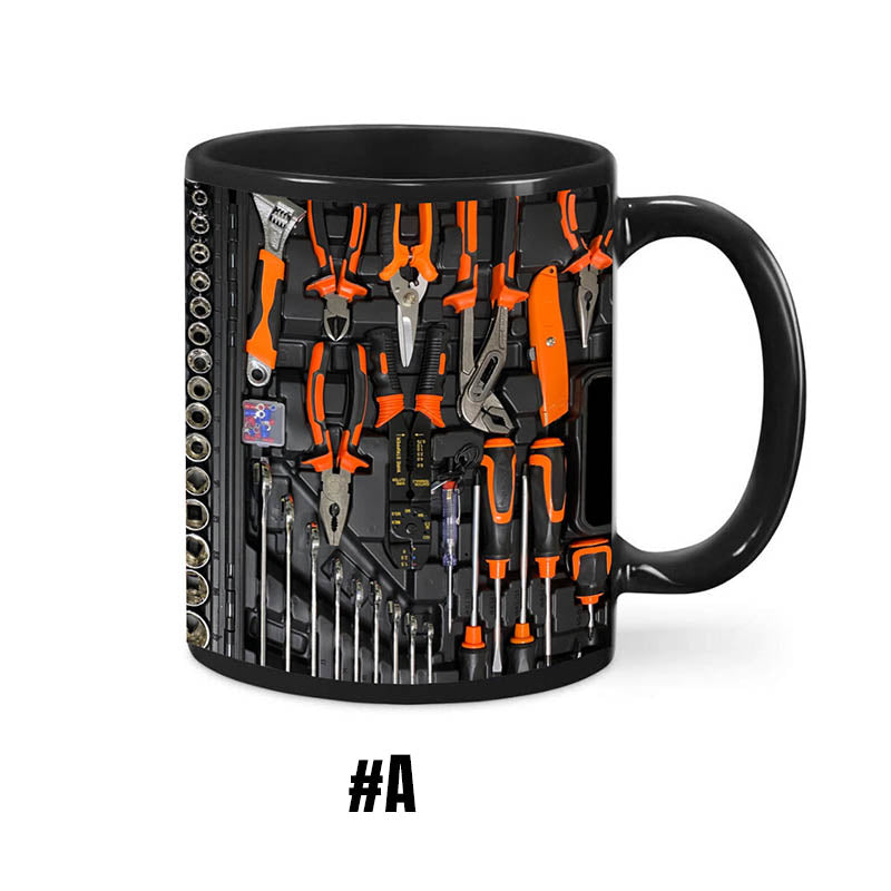 3D Mechanical Toolbox Coffee Mug Set