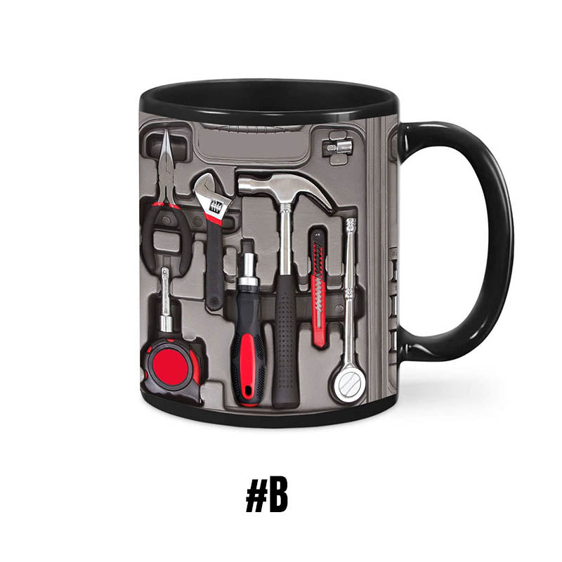 3D Mechanical Toolbox Coffee Mug Set