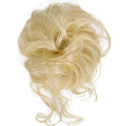 💗Messy Curly Hair Bun Scrunchie Extensions