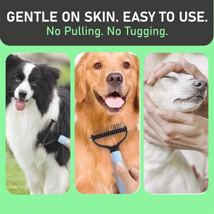 ⏰LAST DAY SALE: Only £8.99🔥Dual-Sided Pet Grooming Comb for Dogs & Cats