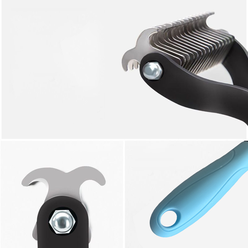 ⏰LAST DAY SALE: Only £8.99🔥Dual-Sided Pet Grooming Comb for Dogs & Cats
