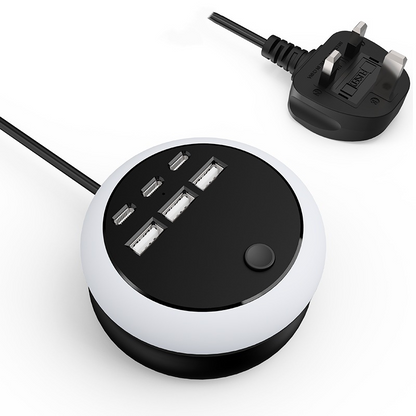 🔥Portable 6-Port Charging Station