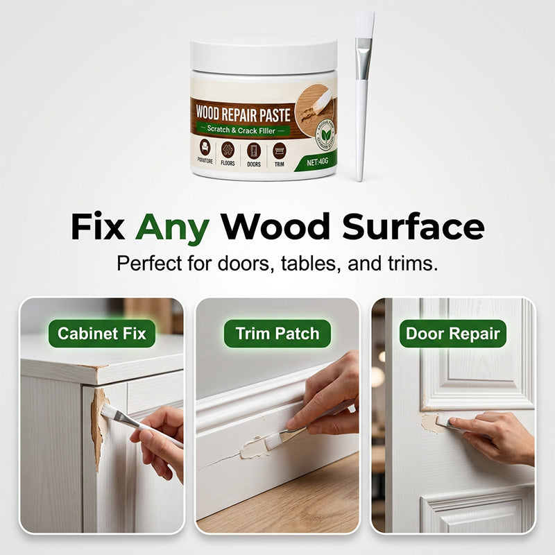🥳2026 HOT SALE🥳💞50K+ SOLD!🛡️🪑 49% OFF! Furniture & Floor Repair Paste – Works on tables, cabinets & wooden floors. Covers scuffs & peeling. No more ugly scratches! 🏠✅
