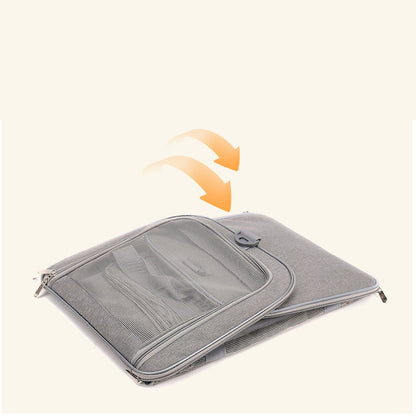 🏆LAST DAY 49% OFF🐾Large Foldable Mesh Cat Carrier Bag