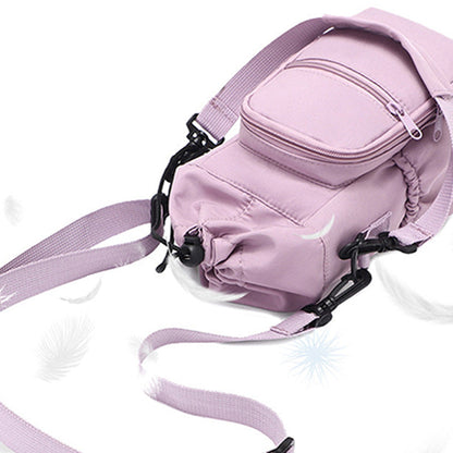 Water Bottle Carrier Bag with Phone Pockets