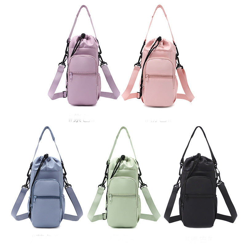 Water Bottle Carrier Bag with Phone Pockets