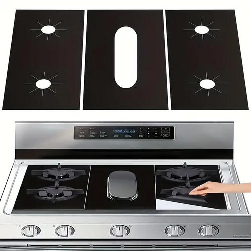 🔥Reusable Gas Stove Burner Protectors – Heat-Resistant to 260°C, Non-Stick, Easy Clean! ✨
