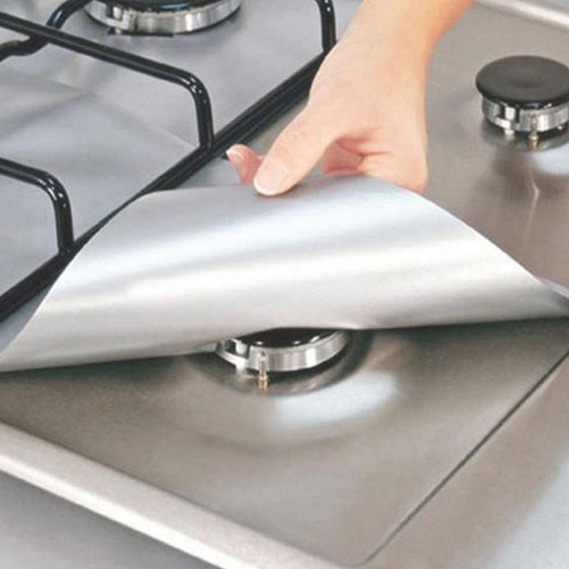 🔥Reusable Gas Stove Burner Protectors – Heat-Resistant to 260°C, Non-Stick, Easy Clean! ✨