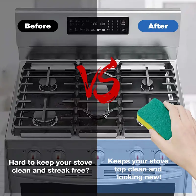 🔥Reusable Gas Stove Burner Protectors – Heat-Resistant to 260°C, Non-Stick, Easy Clean! ✨