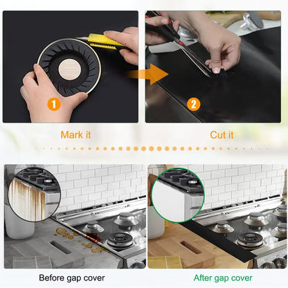 🔥Reusable Gas Stove Burner Protectors – Heat-Resistant to 260°C, Non-Stick, Easy Clean! ✨
