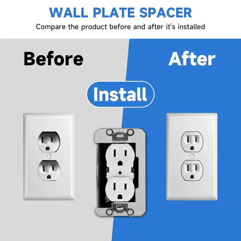 🔌 47% OFF NOW! 🛠️ Wall Plate Spacer – Flush Fit, Precise Alignment & Quick Fix for Uneven Boxes 🏠