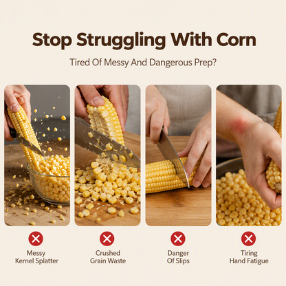 🌽🔥 Portable Manual Corn Stripper Tool for Kitchen and Outdoors – Strip Fresh Kernels in Seconds, No Electricity Needed! 🏕️✨