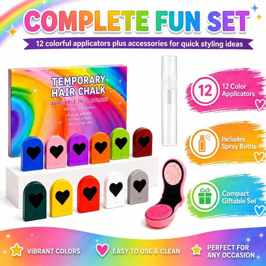 📢📢48% OFF !! ⏰Temporary Hair Chalk Set for Girls