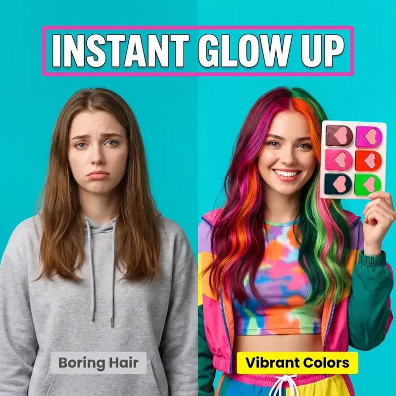 📢📢48% OFF !! ⏰Temporary Hair Chalk Set for Girls