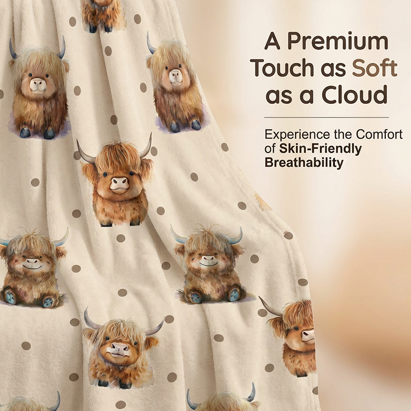 📢📢48% OFF !! ⏰Ultra-Soft Printed Flannel Throw Blanket