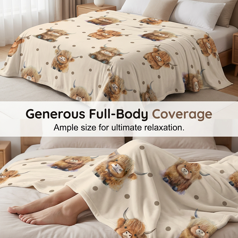 📢📢48% OFF !! ⏰Ultra-Soft Printed Flannel Throw Blanket