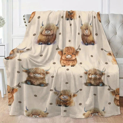 📢📢48% OFF !! ⏰Ultra-Soft Printed Flannel Throw Blanket