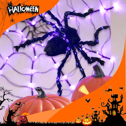 📢📢47% OFF !!⏰Halloween Black Spider Decoration with Light
