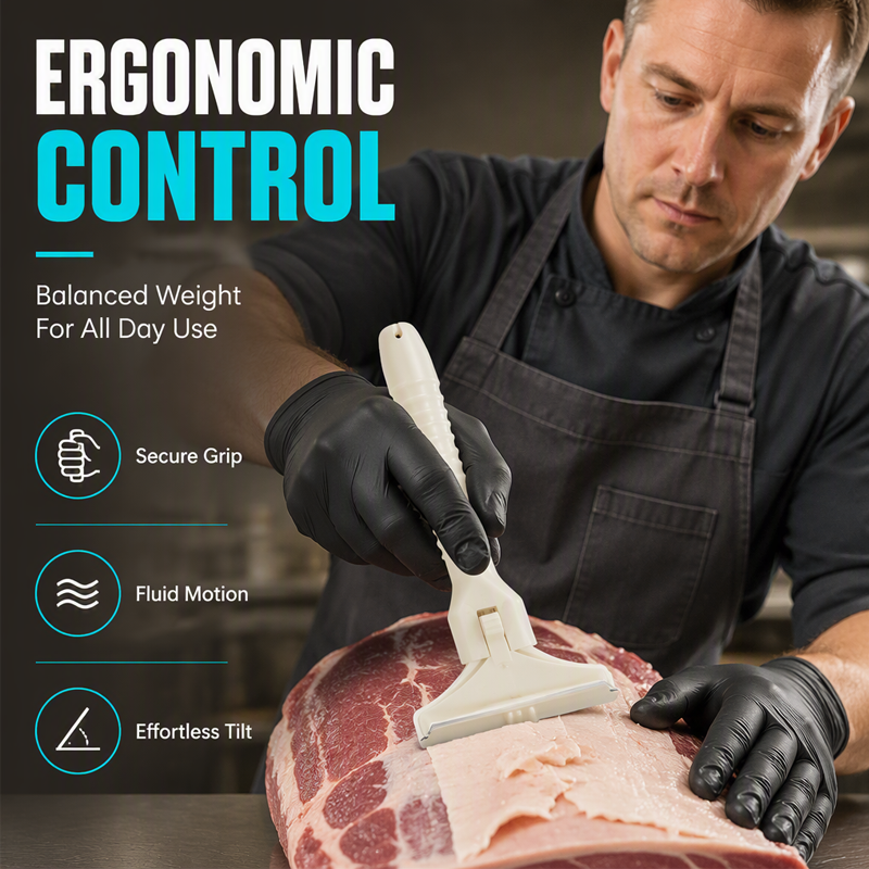 🥩🔥 47% OFF! Stainless Steel Meat Scraper – Easy Fat & Fascia Removal Tool for Beef & Pork 🔪✨