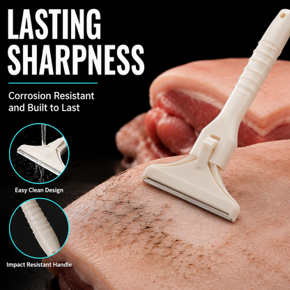 🥩🔥 47% OFF! Stainless Steel Meat Scraper – Easy Fat & Fascia Removal Tool for Beef & Pork 🔪✨