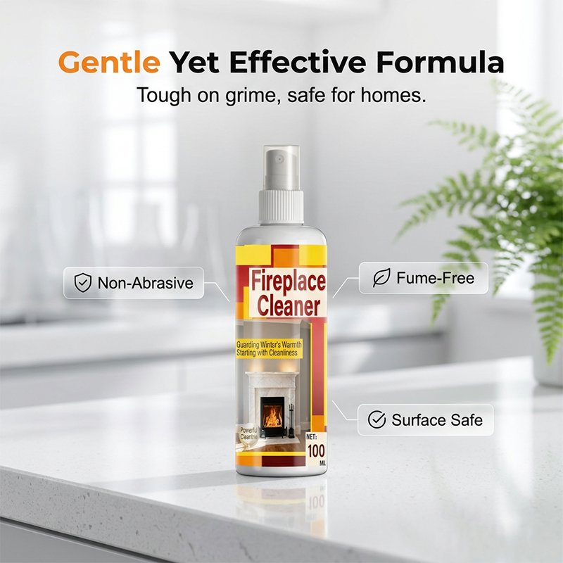 🔥48% OFF NOW! Fast‑Acting Fireplace Cleaner Spray, Deep Penetrating Soot & Smoke Stain Remover, Residue‑Free Cleaning Spray for Fireplace Surfaces