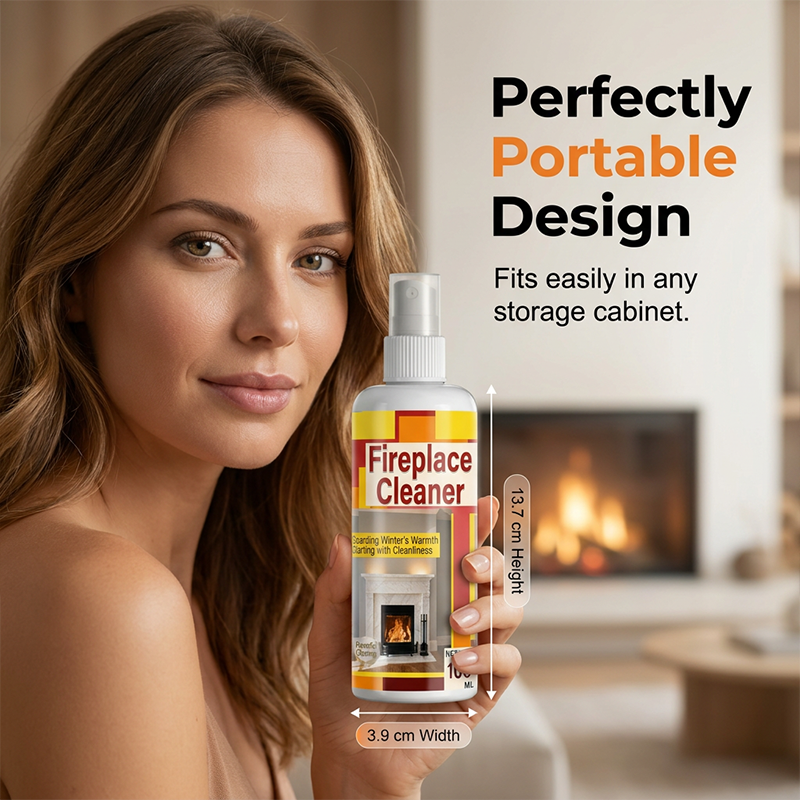 🔥48% OFF NOW! Fast‑Acting Fireplace Cleaner Spray, Deep Penetrating Soot & Smoke Stain Remover, Residue‑Free Cleaning Spray for Fireplace Surfaces
